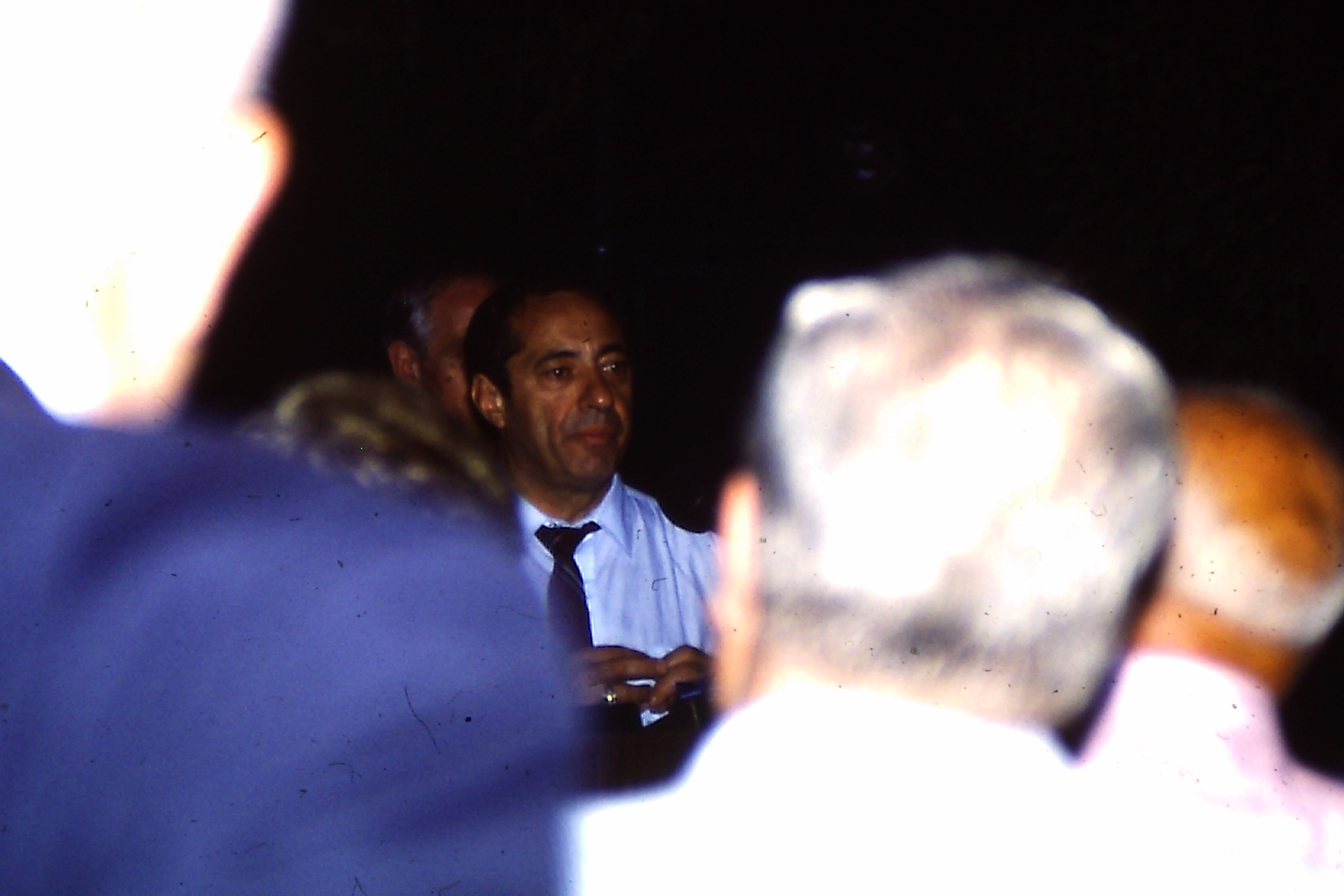 The late Gov. Mario Cuomo speaks at an Executive Mansion BBQ reception for the Democratic State Committee (1986).